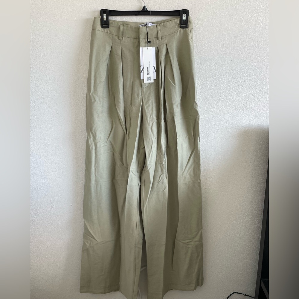 BNWT Zara High Waisted Wide Leg Pants